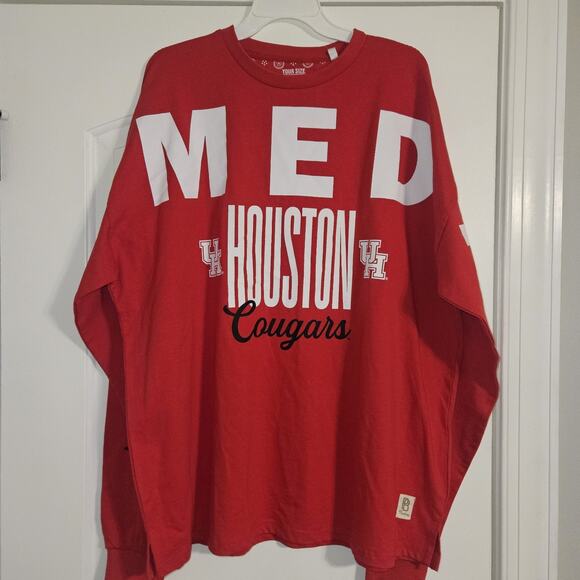 NWT Press Box Houston Cougars GAMEDAY Men's Long Sleeve Shirt Men's Your Size - Picture 2 of 11
